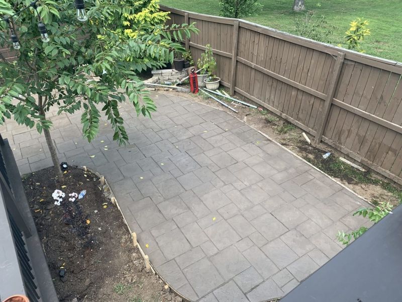 Stamped Concrete Patio - East Nashville, East Nashville, TN