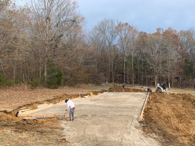 Concrete Parking Pad & Basketball Court - Columbia, TN, Columbia, TN