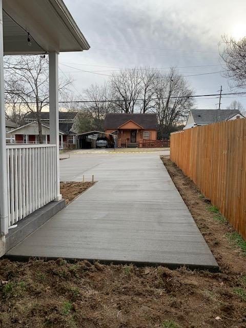 Residential Gravel Driveway Converted to Concrete Driveway - East Nashville, East Nashville, TN