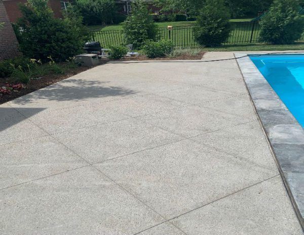 Concrete Decking Project for Fiberglass Pool in Franklin, TN, Nashville, TN
