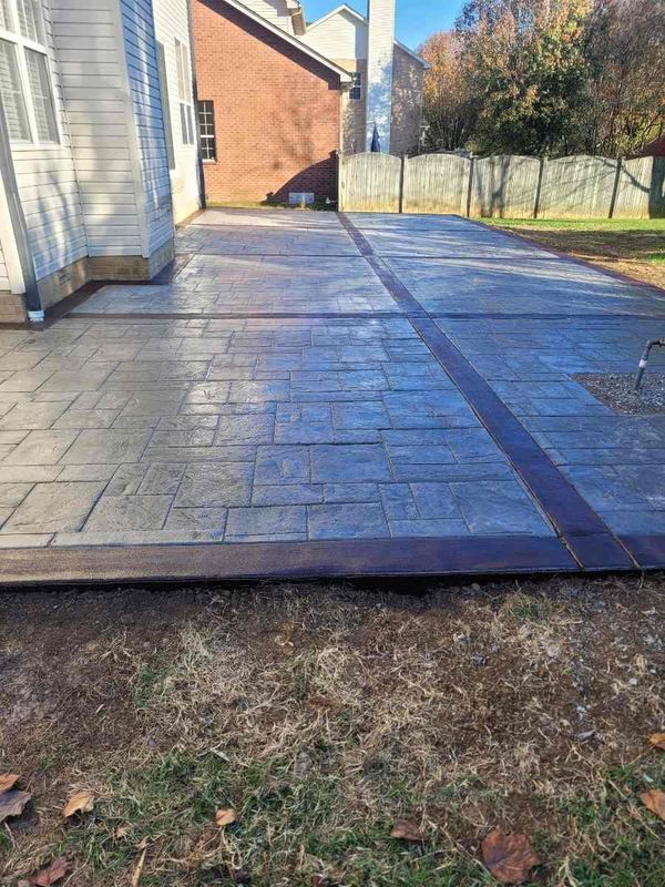 Stamped Concrete Patio, Nashville, TN